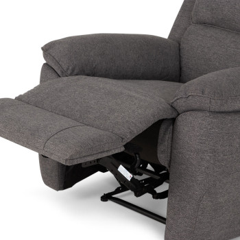 Aiden 3 Seater Recliner + 2 Recliner Chairs, Dark Grey