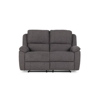 Aiden 2 Seater Recliner + 2 Recliner Chairs, Dark Grey