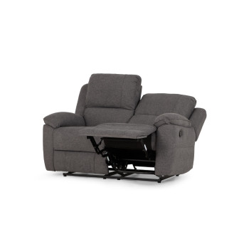 Aiden 2 Seater Recliner + 2 Recliner Chairs, Dark Grey