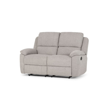 Aiden 2 Seater Recliner + 2 Recliner Chairs, Light Grey