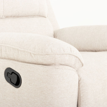 Aiden 3 Seater Recliner + 2 Recliner Chairs, Oatmeal