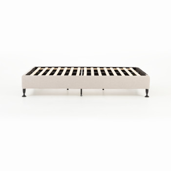 Alfa Double Bed Base, Beige