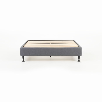 Alfa Double Bed Base, Charcoal