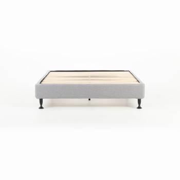 Alfa Double Bed Base, Light Grey