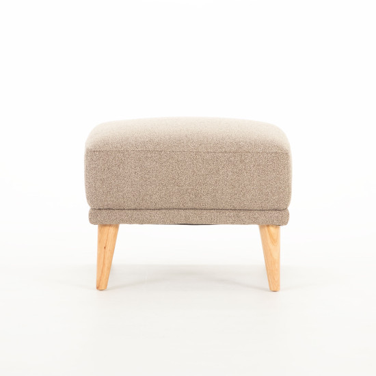 Alex 2 Seater + Ottoman, Brown