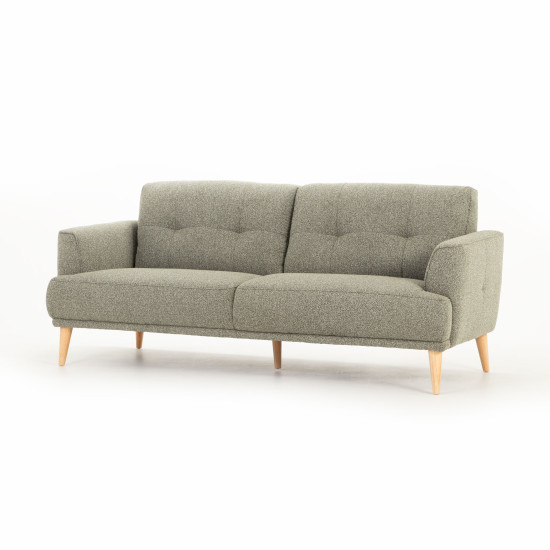 Alex 3 Seater + Ottoman, Green