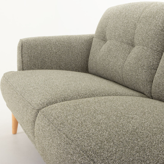 Alex 3 Seater + Ottoman, Green