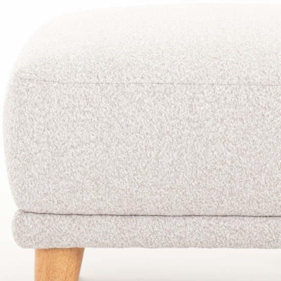 Alex 3 Seater + Ottoman, Light Grey