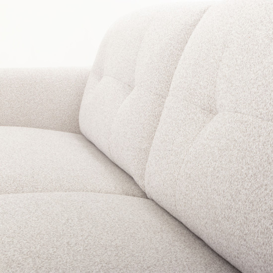 Alex 3 Seater + Ottoman, Light Grey