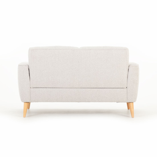 Alex 2 Seater + Ottoman, Light Grey