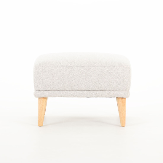 Alex 2 Seater + Ottoman, Light Grey