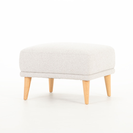 Alex 2 Seater + Ottoman, Light Grey