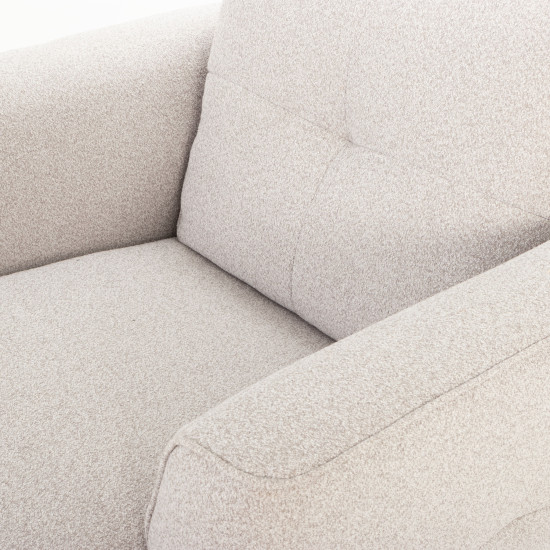 Alex 2 Seater + 2 Chairs, Light Grey