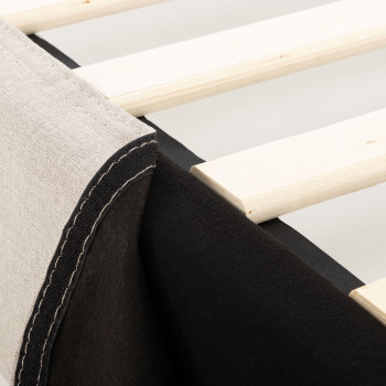 Alfa King Single Bed Base, Beige