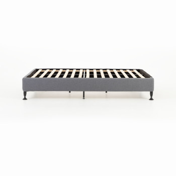 Alfa Queen Bed Base, Charcoal