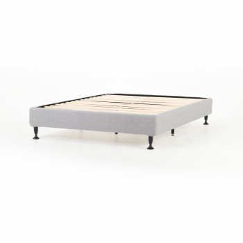 Alfa Queen Bed Base, Light Grey