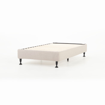 Alfa Single Bed Base, Beige