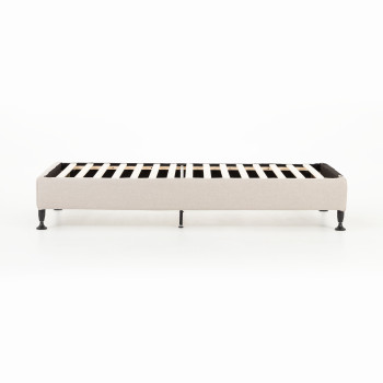 Alfa Single Bed Base, Beige