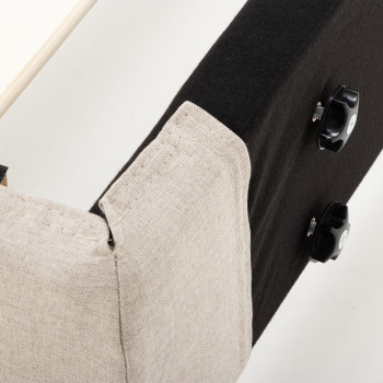 Alfa Single Bed Base, Beige