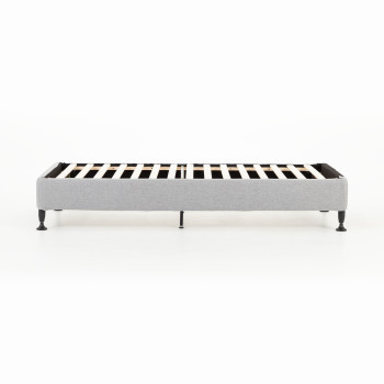 Alfa Single Bed Base, Light Grey