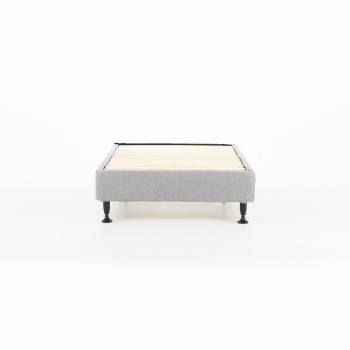 Alfa Single Bed Base, Light Grey