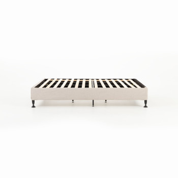 Alfa Super King Bed Base, Beige