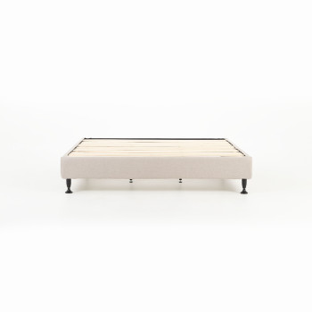 Alfa Super King Bed Base, Beige