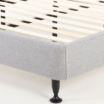 Alfa Super King Bed Base, Light Grey
