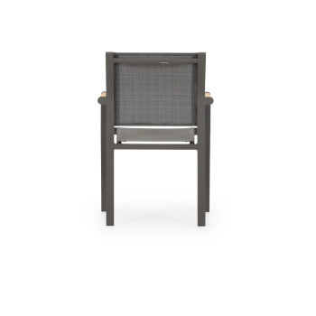 Amber 9 Piece Outdoor Dining Set, Gunmetal