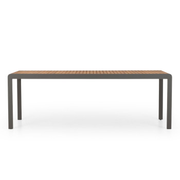Amber 9 Piece Outdoor Dining Set, Gunmetal