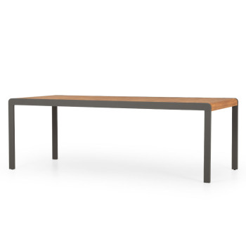 Amber 9 Piece Outdoor Dining Set, Gunmetal