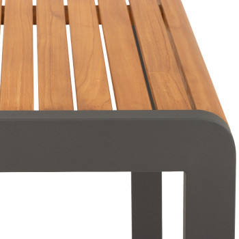 Amber 9 Piece Outdoor Dining Set, Gunmetal