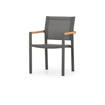 Amber 9 Piece Outdoor Dining Set, Gunmetal