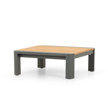 Antigua Outdoor Corner Set with Coffee Table, Charcoal