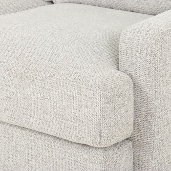 Aria 2 Seater + Ottoman, Grey