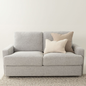 Aria 2 Seater + Ottoman, Grey