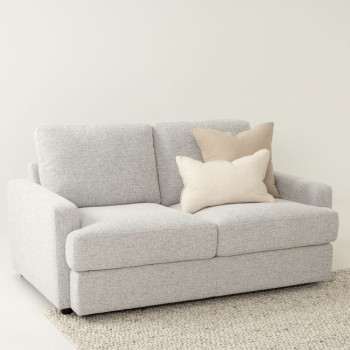 Aria 2 Seater + Ottoman, Grey