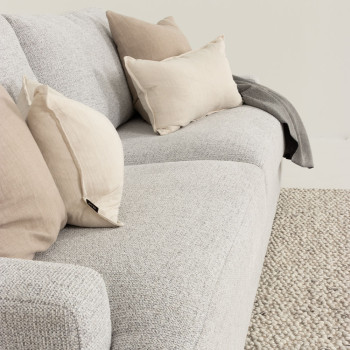 Aria 3 Seater + Ottoman, Grey