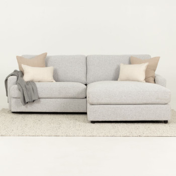 Aria Chaise + Ottoman, Grey