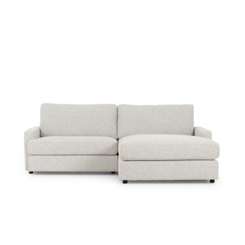 Aria Chaise + Ottoman, Grey