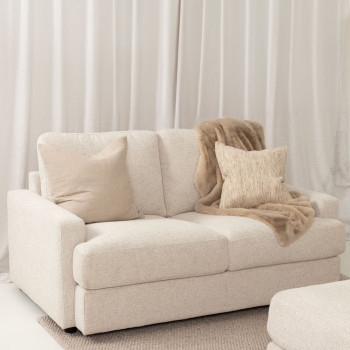 Aria 2 Seater + Ottoman, Natural