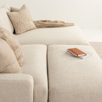 Aria Chaise + Ottoman, Natural