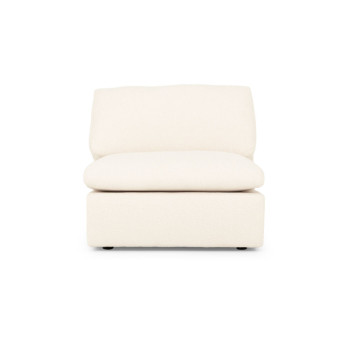 Ashleigh 3 Seater Modular Sofa With Ottoman, Cream