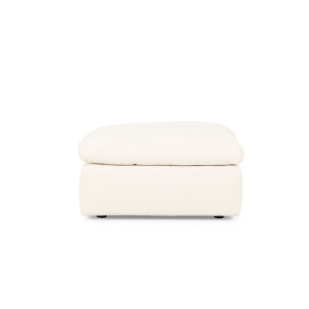 Ashleigh 3 Seater Modular Sofa With Ottoman, Cream