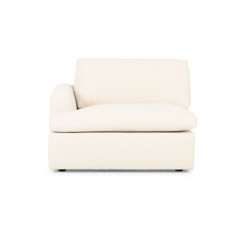 Ashleigh 3 Seater Modular Sofa With Ottoman, Cream