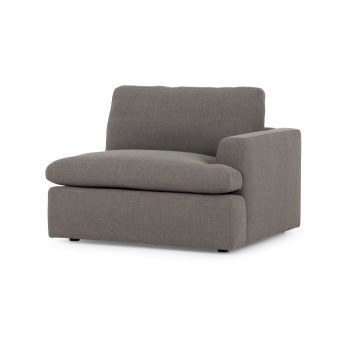 Ashleigh 3 Seater Modular Sofa With Ottoman, Grey