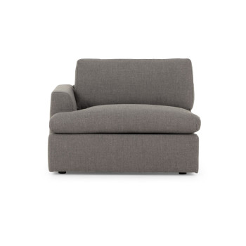 Ashleigh 3 Seater Modular Sofa With Ottoman, Grey