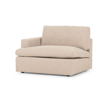 Ashleigh 3 Seater Modular Sofa With Ottoman, Taupe