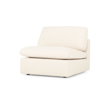 Ashleigh 4 Seater Modular Right Hand Facing Corner Sofa with Ottoman, Cream