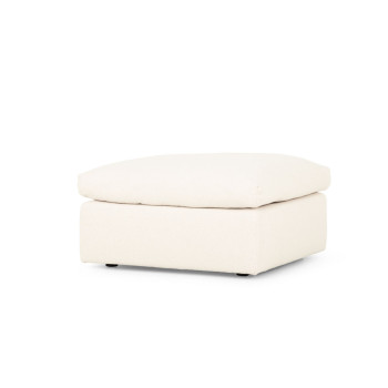 Ashleigh 4 Seater Modular Right Hand Facing Corner Sofa with Ottoman, Cream